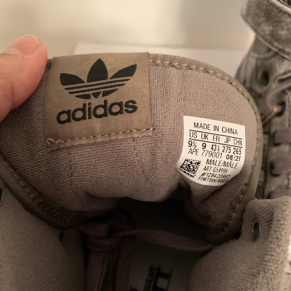 Adidas Originals Jeremy Scott JS Forum Dipped High G54999 Men US 9.5 Grey Carbon - Picture 13 of 16